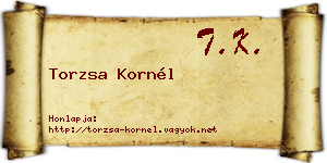 Torzsa Kornél névjegykártya